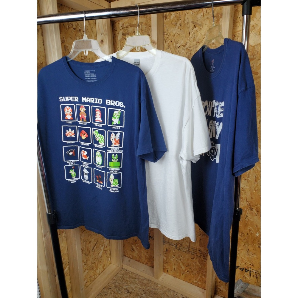 Lot Of 3 Size 2XL T Shirts Nintendo, You R In My Spot & White Adult Short Sleeve